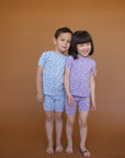SALE Glacier Short Sleeved Happy Pajamas