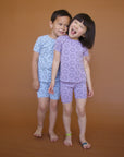 SALE Glacier Short Sleeved Happy Pajamas