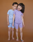 SALE Glacier Short Sleeved Happy Pajamas
