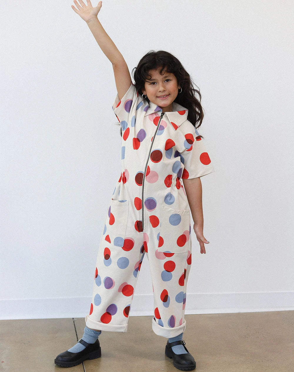 Polka Dot Utility Suit by Noble + Amanda Jane Jones