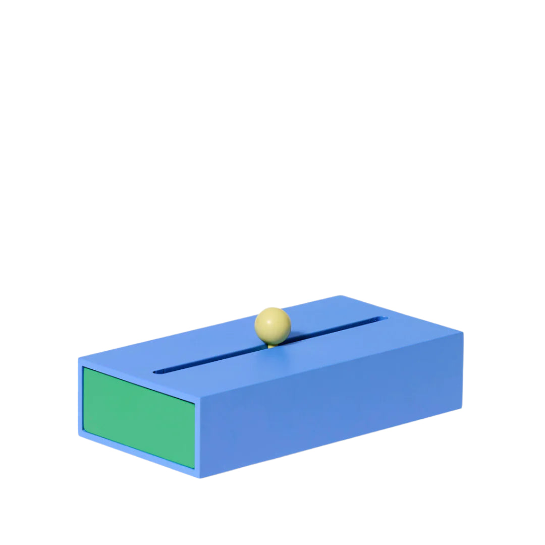 Large Cache Box - Blue/Green by Areaware