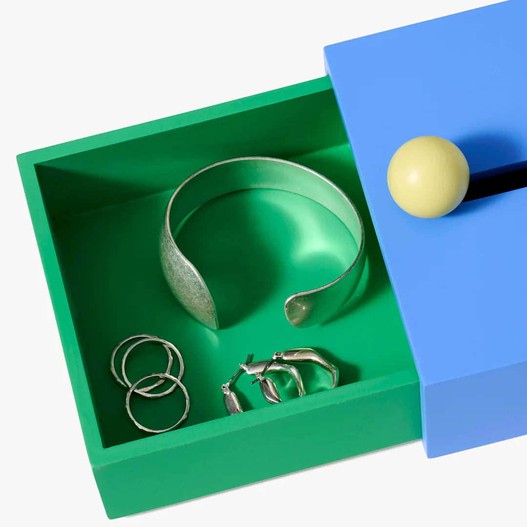 Large Cache Box - Blue/Green by Areaware