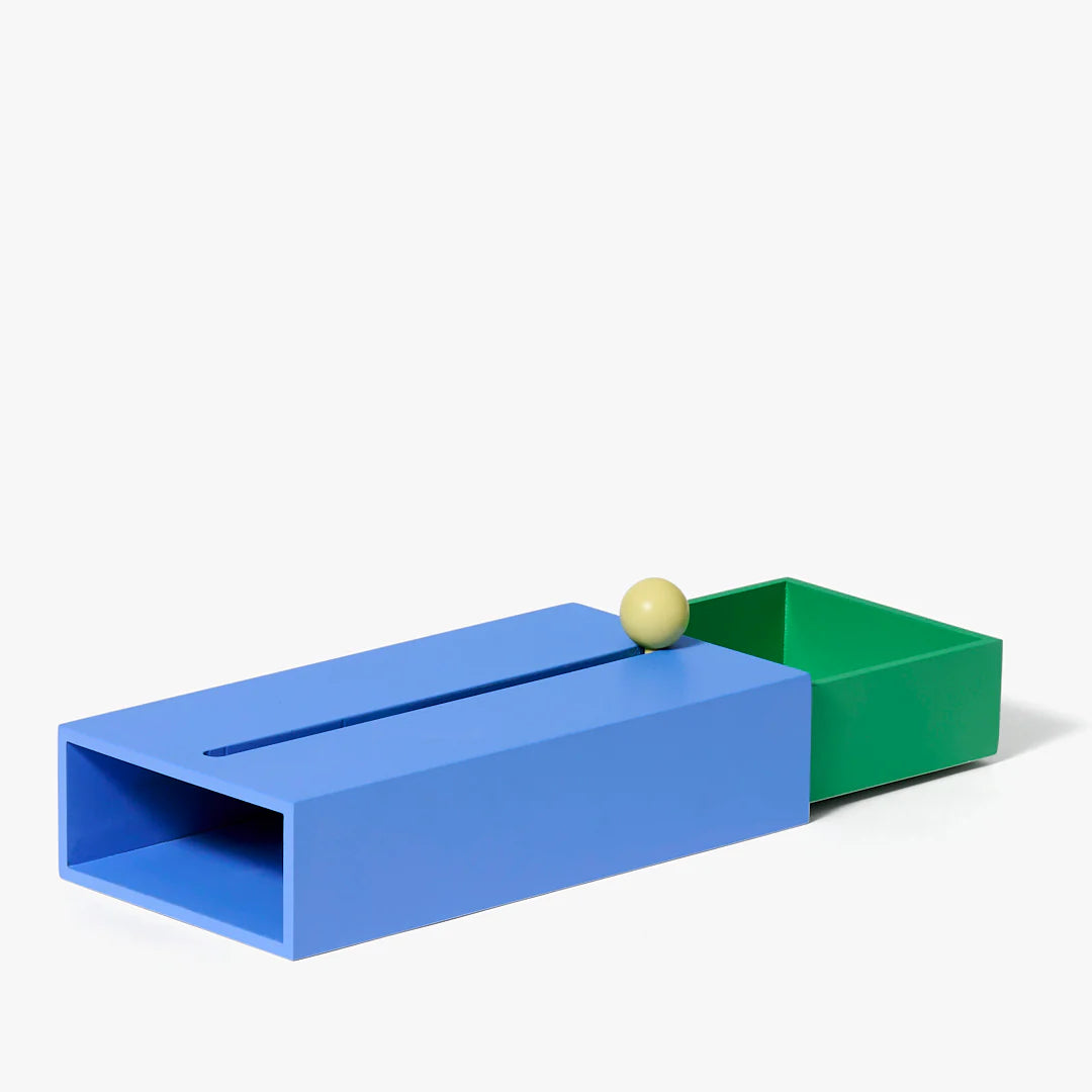 Large Cache Box - Blue/Green by Areaware