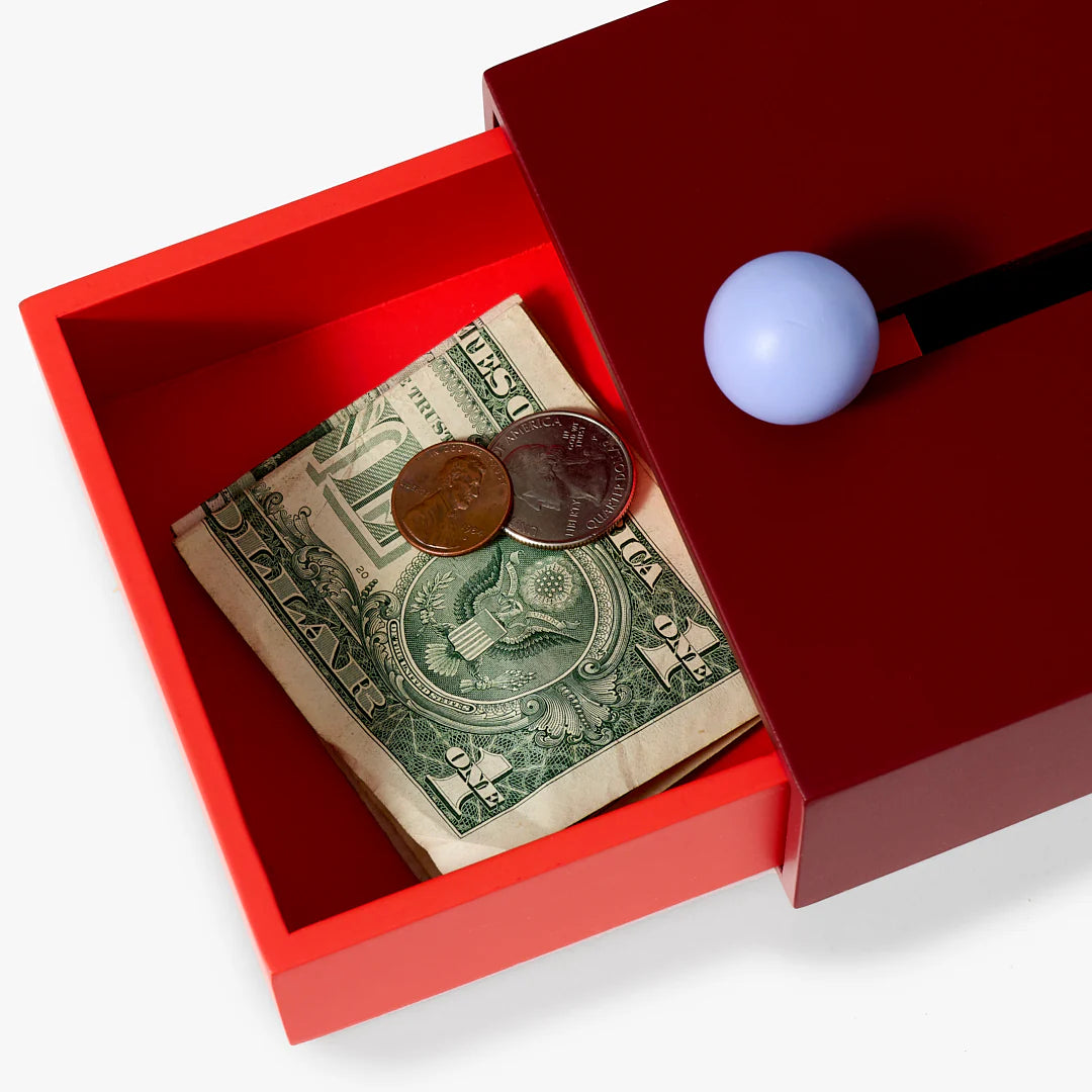 Small Cache Box - Red/Orange by Areaware