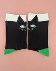 Kids Black Cats Socks