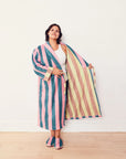 Martine Stripe Bathrobe by Dusen Dusen