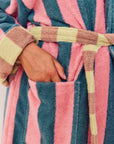 Martine Stripe Bathrobe by Dusen Dusen