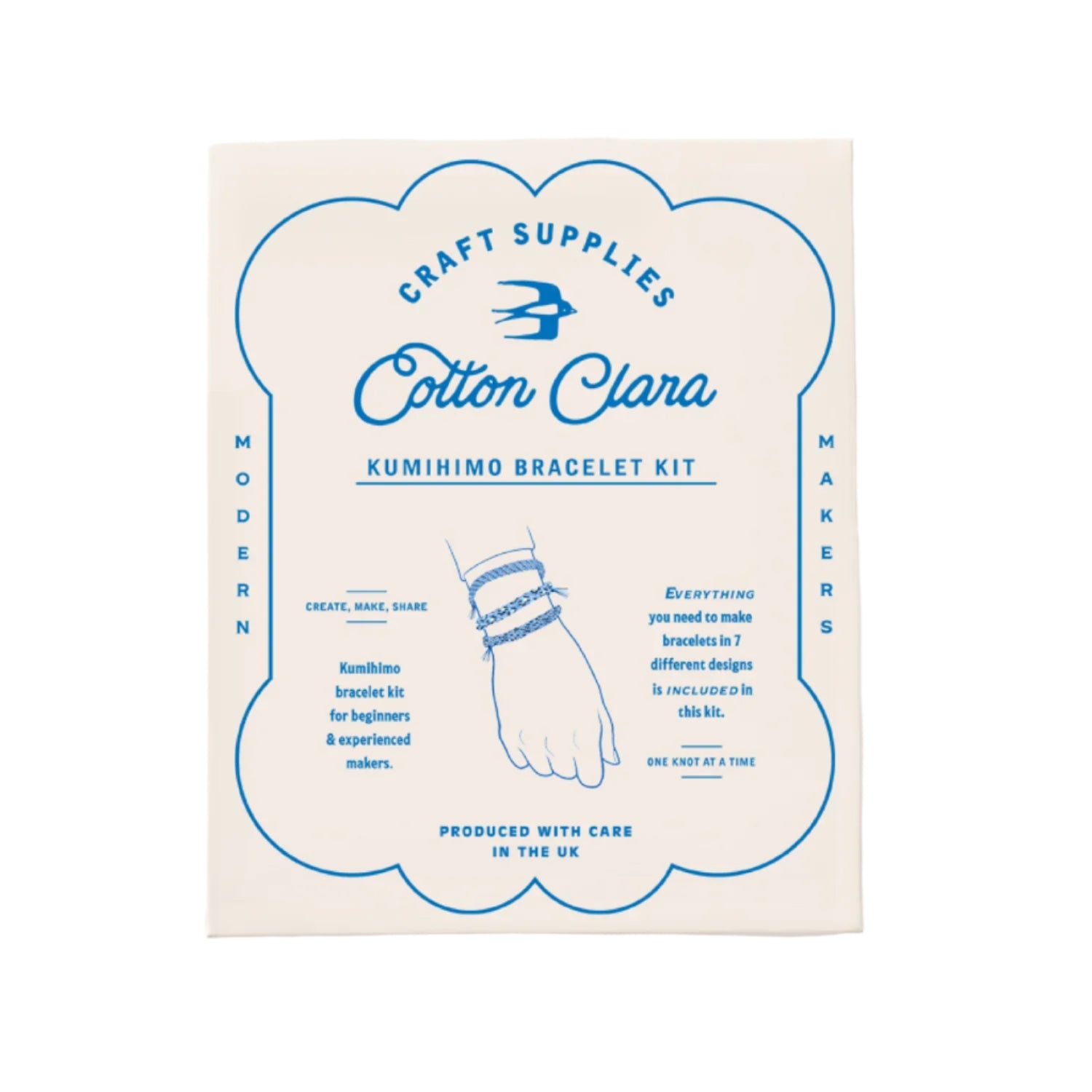 Kumihimo Friendship Bracelet Kit by Cotton Clara