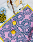 Orchid Loops Tea Towel