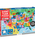 Map of the U.S.A. 50 Piece Giant Floor Puzzle by Mudpuppy