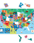 Map of the U.S.A. 50 Piece Giant Floor Puzzle by Mudpuppy