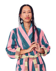 Martine Stripe Bathrobe by Dusen Dusen
