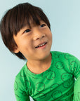 Green Sprout Long Sleeve Happy Pajamas