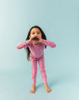 Pink Bubblegum Long Sleeve Happy Pajamas