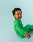 Green Sprout Long Sleeve Happy Pajamas