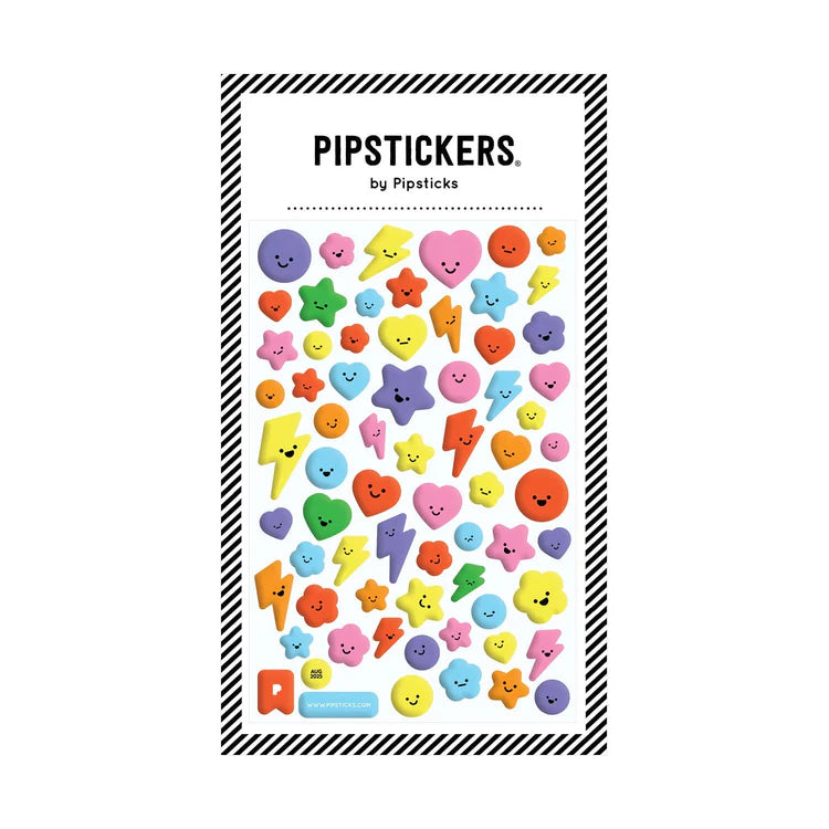 Cute Little Faces Puffy Stickers by Pipsticks