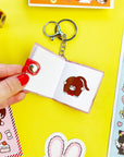 Friends Forever Monchhichi Mini Stickerbook Keychain