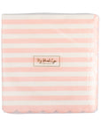 SALE Scalloped Pink Stripe Cocktail Napkins by My Mind's Eye