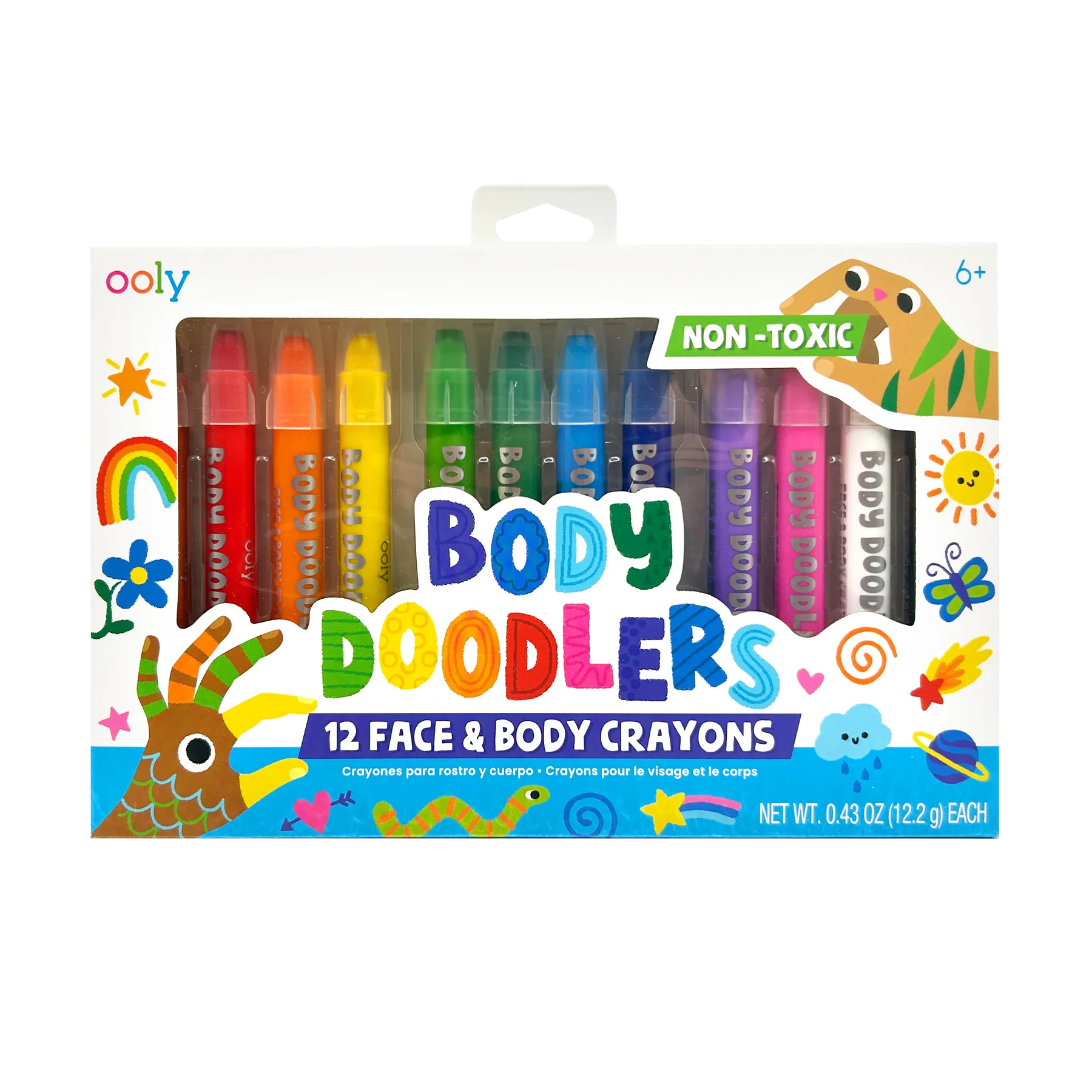 Body Doodlers: Face & Body Crayons by Ooly