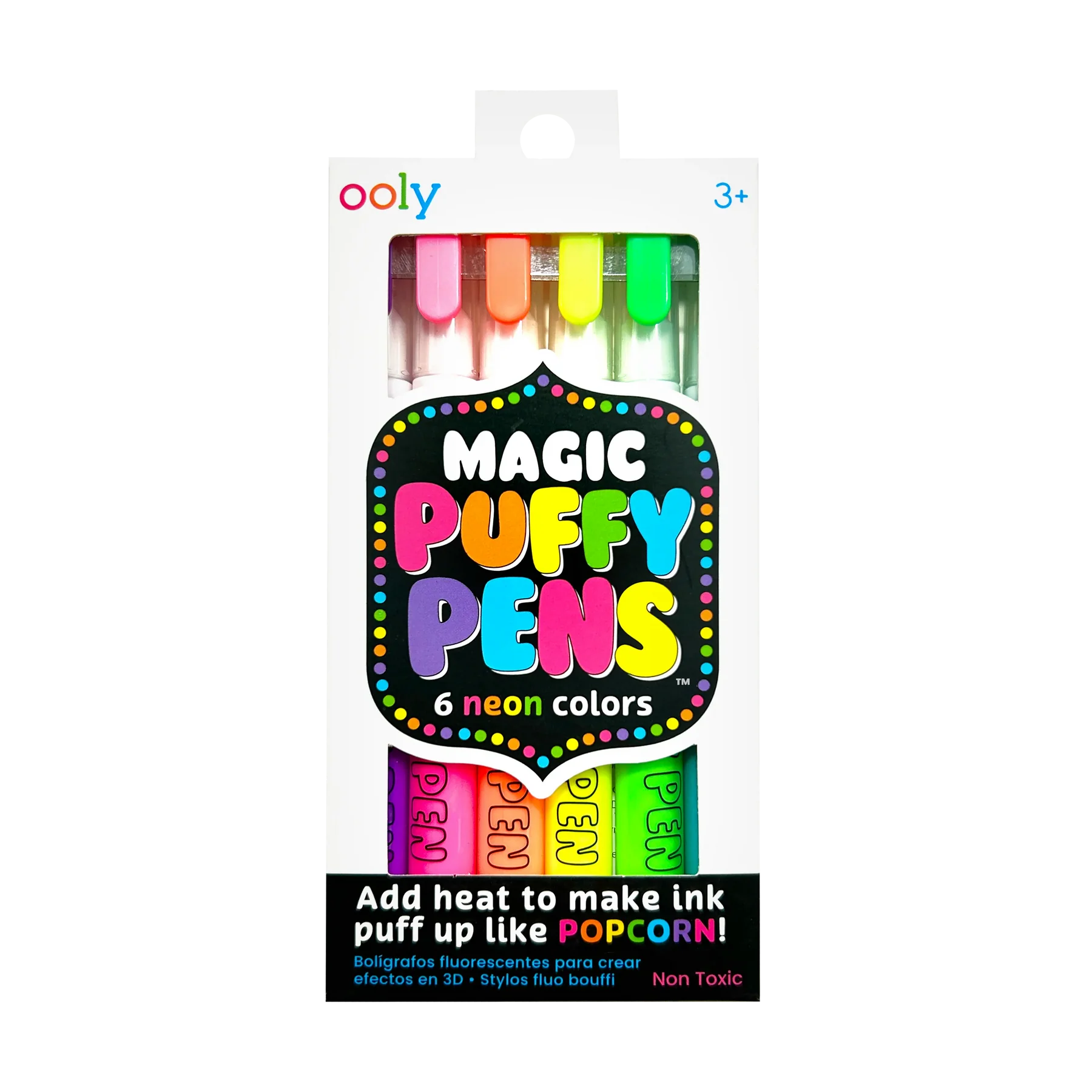 Magic Neon Puffy Pens by Ooly