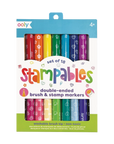 Stampables Double-Ended Brush & Stamp Markers by Ooly
