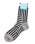 Illusion Adult Crew Sock - Black by Hansel from Basel
