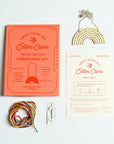Rainbow Necklace Embroidery Board Kit by Cotton Clara