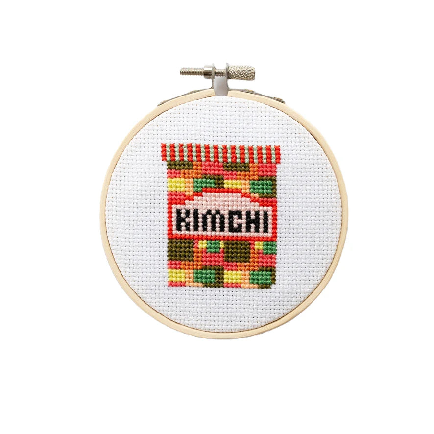 Kimchi Cross Stitch Kit by Cotton Clara