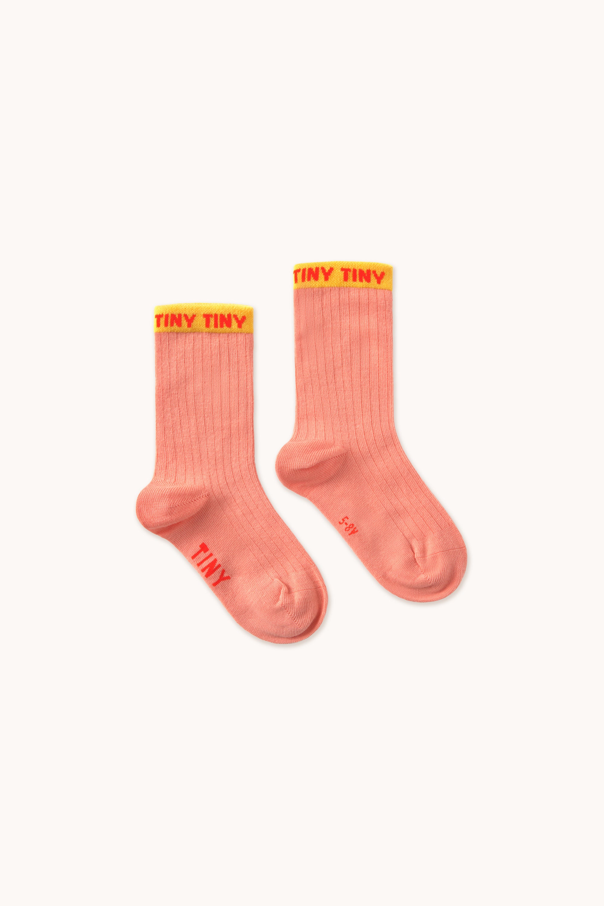 SALE Tiny Medium Kid Socks - Papaya by Tinycottons