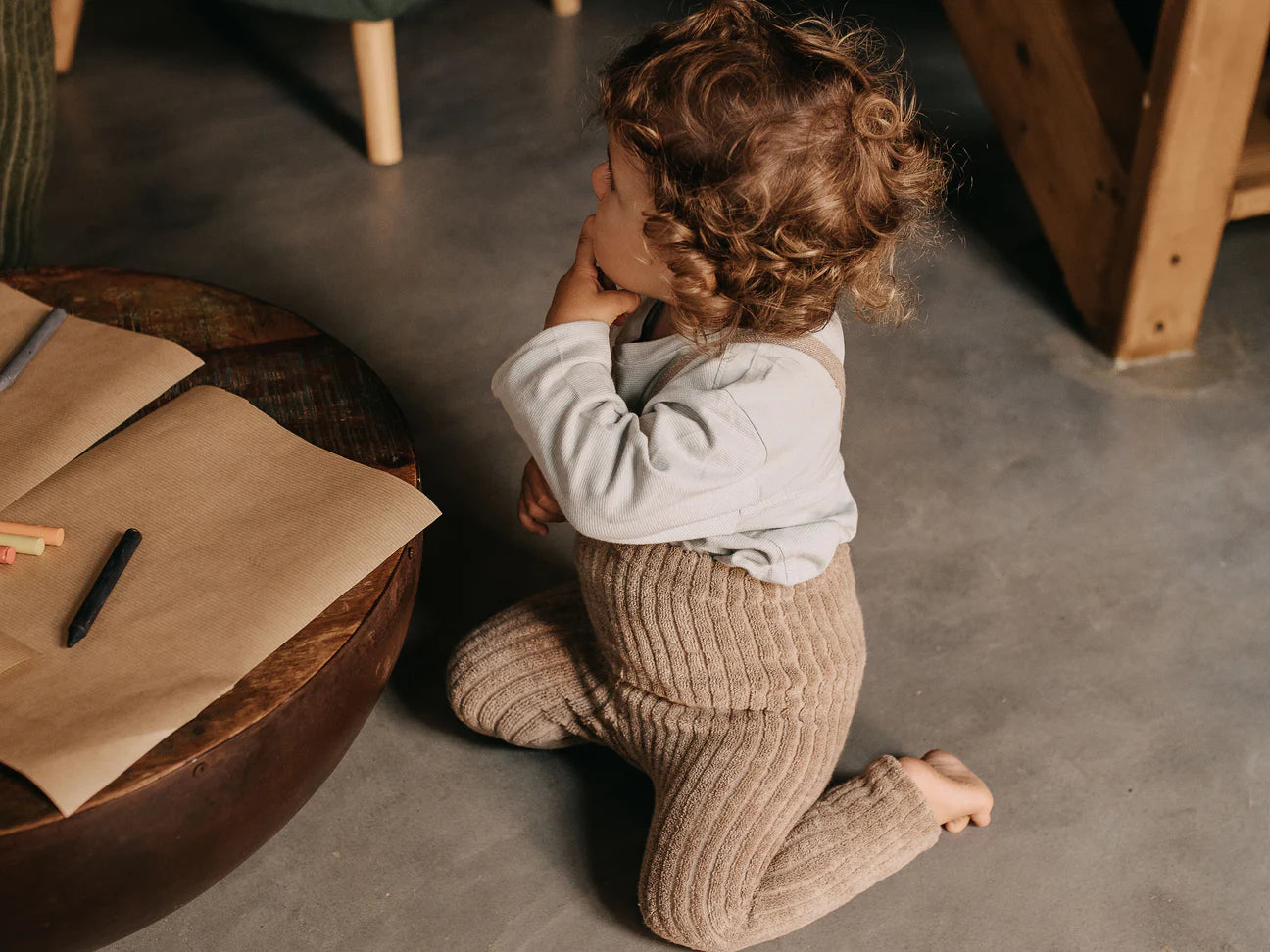 Teddy Footless Tights Peanut Blend by Silly Silas