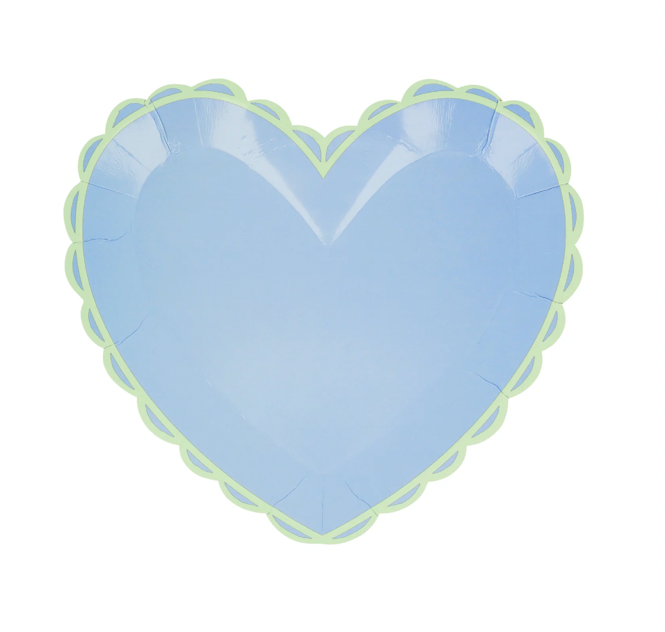 SALE Pastel Heart Small Plates (x8) by Meri Meri
