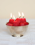Beeswax Strawberry Birthday Candles by Happy Organics