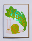 Snail Thanks Metallic Card