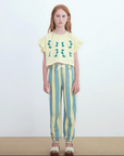 Yellow Flowers Crop Tee