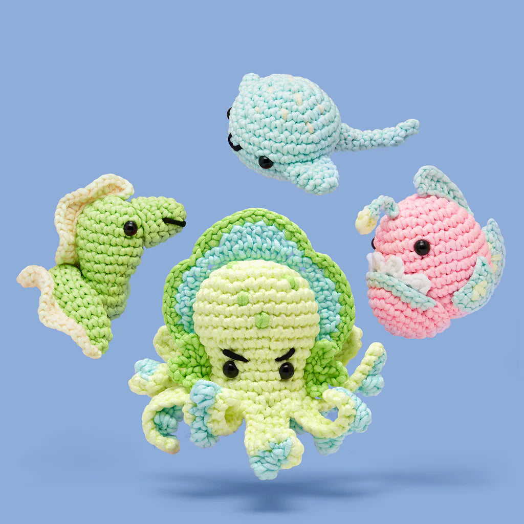 sea monsters kit Poe The Angler Fish Crochet Kit