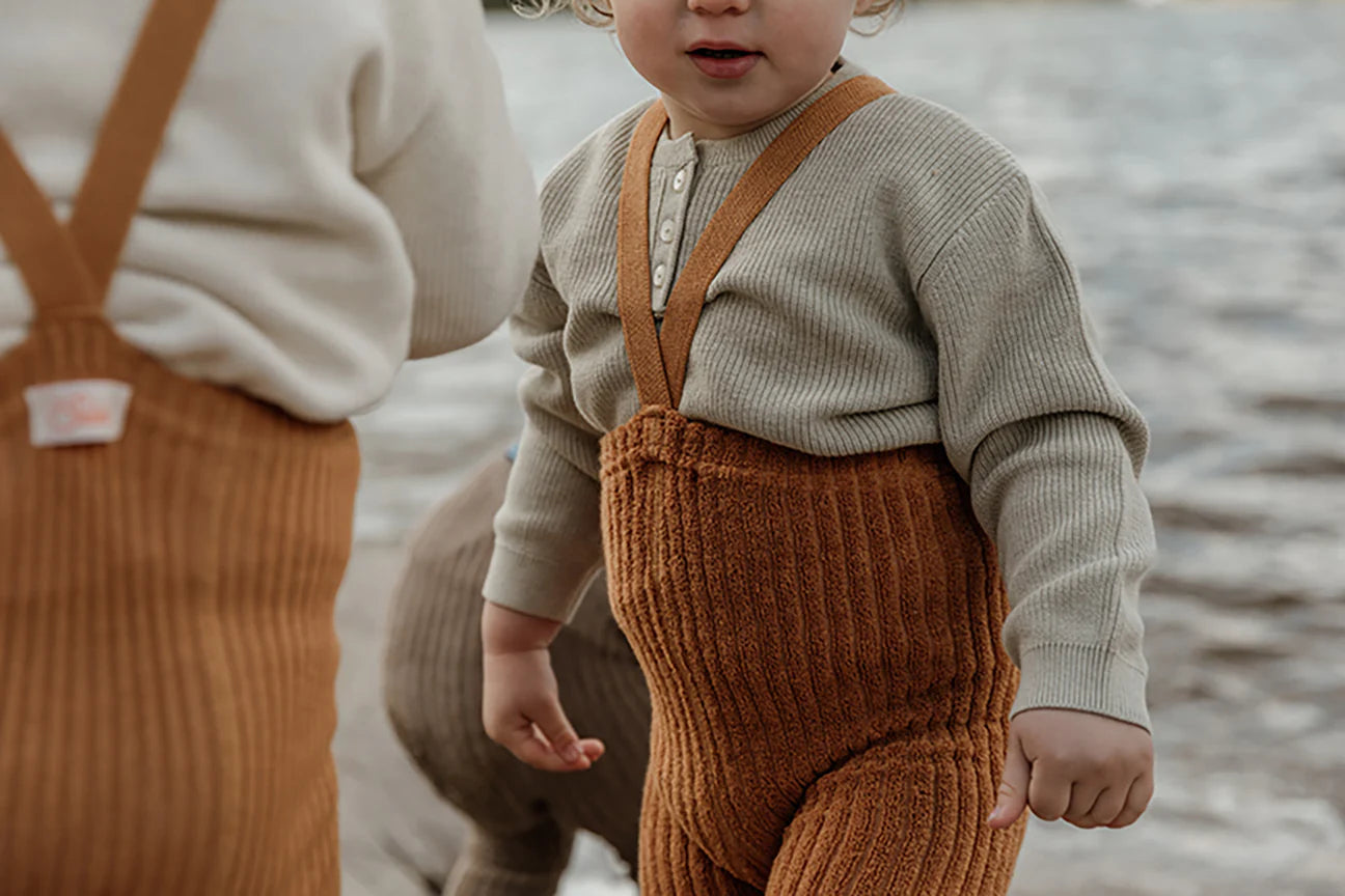 Granny Teddy Footless Tights Amber by Silly Silas