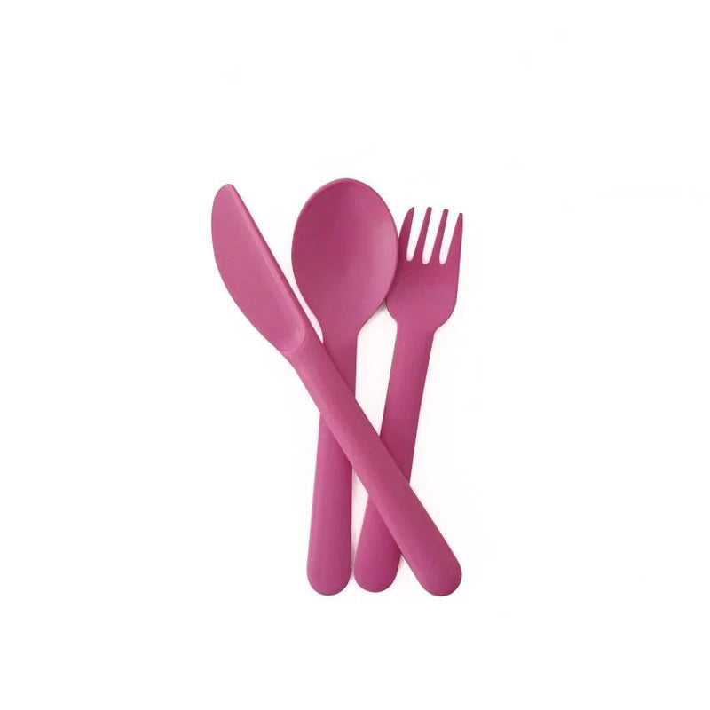 Kids Bamboo Trio Cutlery Set by Ekobo