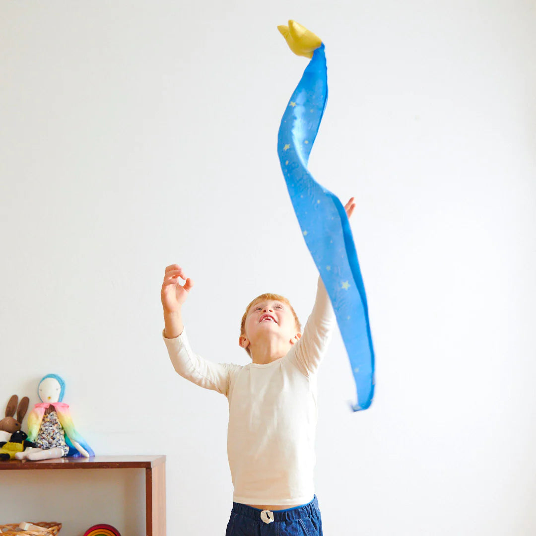 Starry Night Silk Skytail by Sarah's Silks