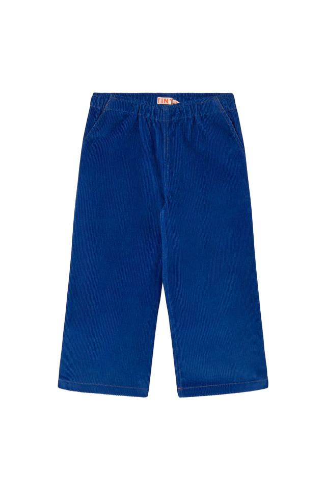 Tiny Solid Woven Pants - Dark Blue by Tinycottons