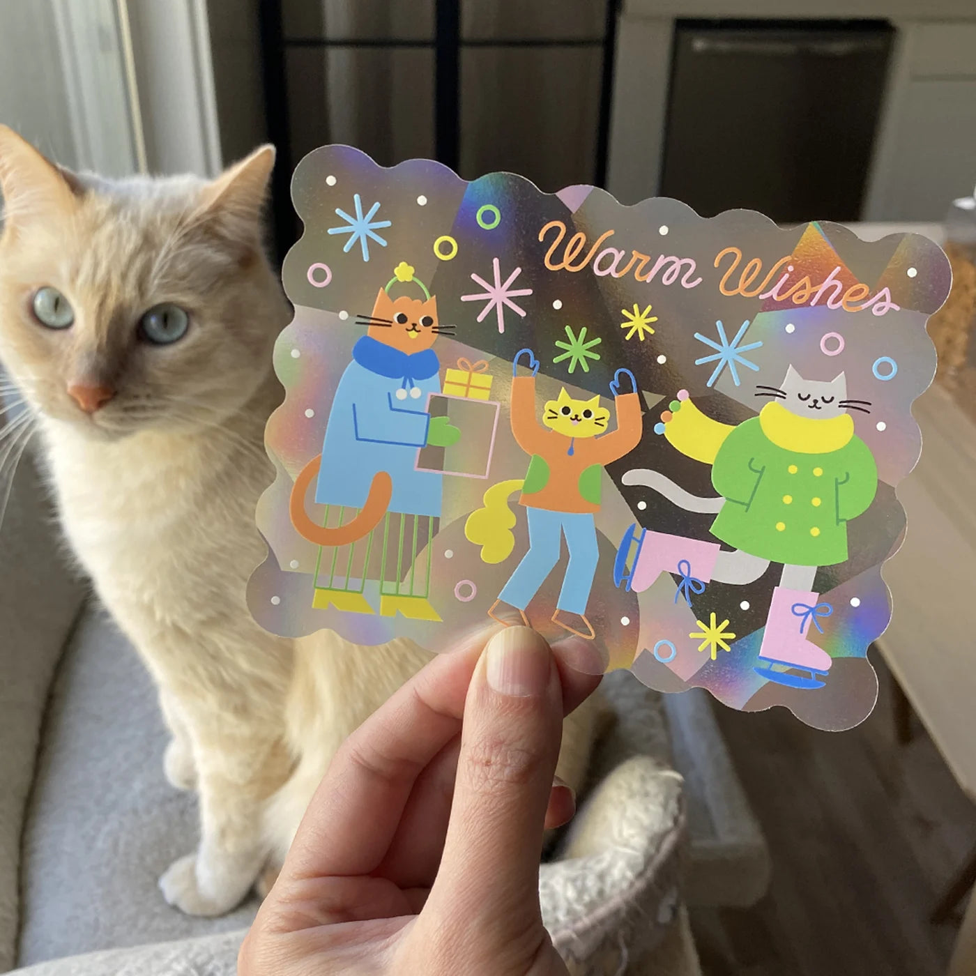 Warmest Wishes Suncatcher by Ann Lettering