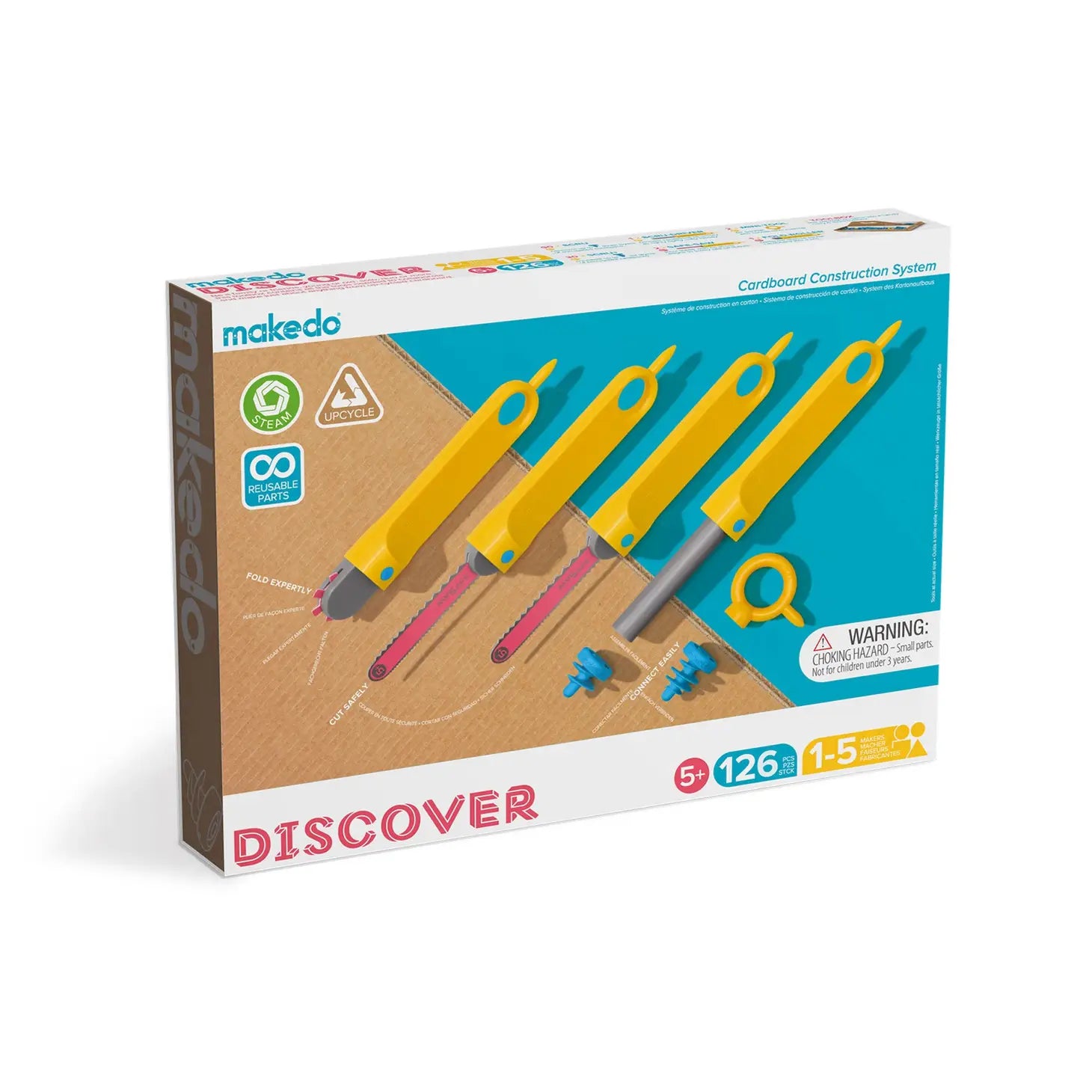 DISCOVER Cardboard Construction Kit by Makedo USA