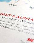 The Alpinist's Alphabet Print by My Outdoor Alphabet