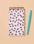 Ants Letterpress Spiral Pocket Size Notebook by And Here We Are