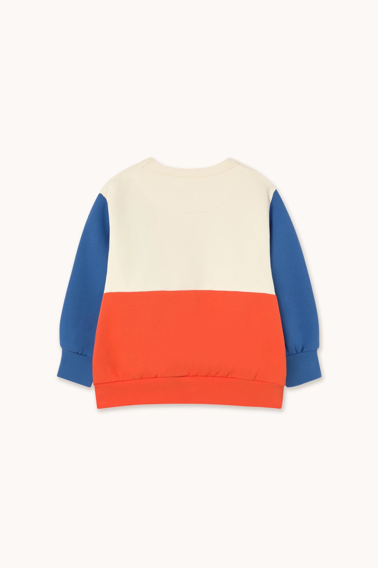 Color Block Sweatshirt - Light Cream by Tinycottons