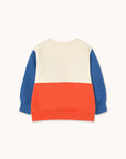 Color Block Sweatshirt - Light Cream by Tinycottons