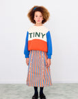 Color Block Sweatshirt - Light Cream by Tinycottons