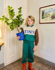Color Block Sweatshirt - Dark Vanilla by Tinycottons