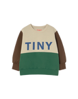 Color Block Sweatshirt - Dark Vanilla by Tinycottons