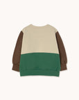 Color Block Sweatshirt - Dark Vanilla by Tinycottons