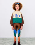 Color Block Sweatshirt - Dark Vanilla by Tinycottons